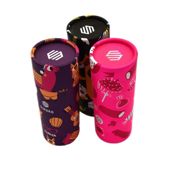 Corrugated Mailer Mixed Colour Round Tissues Box Holder For Car Golf Foil Logo