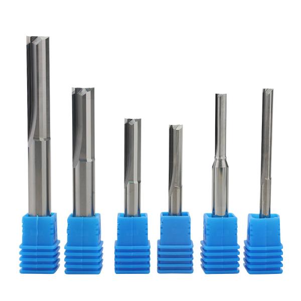 2 Edged Cutter Straight Tool End Mill Straight Router Bit 2 Flute Straight End Mill for Cnc Cutting Tool Woodworking