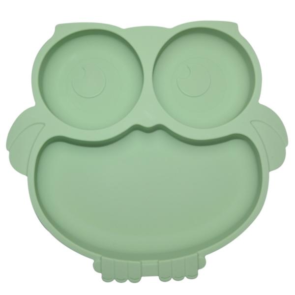 6 Pcs Silicone Baby Feeding Plates Sets With Cup Bib Fork Spoon MHC Tableware Nontoxic