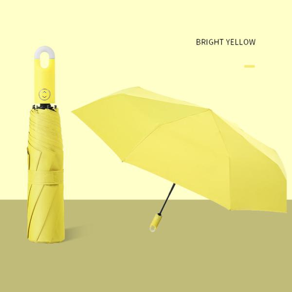 Wholesale Full automatic Lock Handle Triple folding Multi Colors Umbrella Dropship Accept