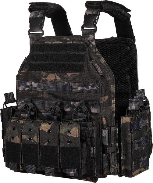 Sports Vest Equipment Security Vest Training Vest Adjustable Lightweight Vest for Law Enforcement Guard Hunting