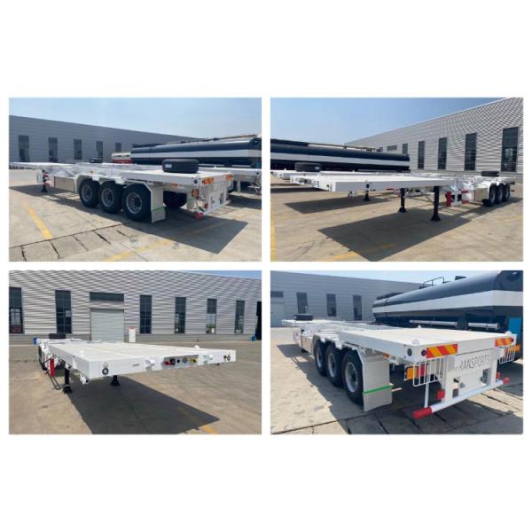 Tri-Axle 13t/16t Semi Trailer for Truck Tractor Skeletal Ship Container