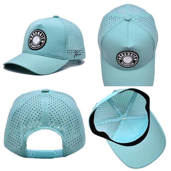 Плоские вышитые бейсбольные шляпы с 100% полиэстеровой повязкой