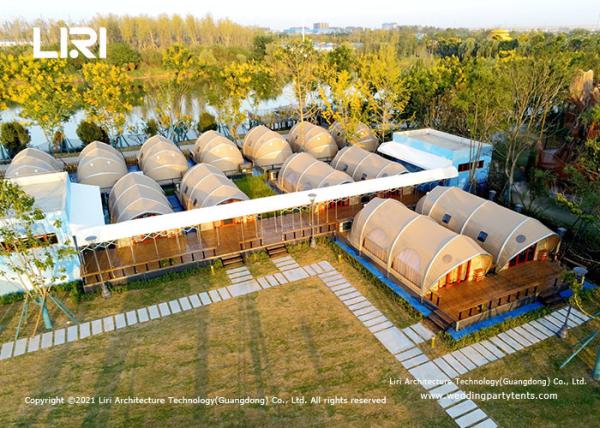 5m Clear Span Luxury Glamping Tents Resort Platform