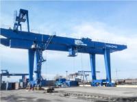 Pórtico doble Crane With Semi Goliath Hook de la viga del palmo los 35m del control de la cabina