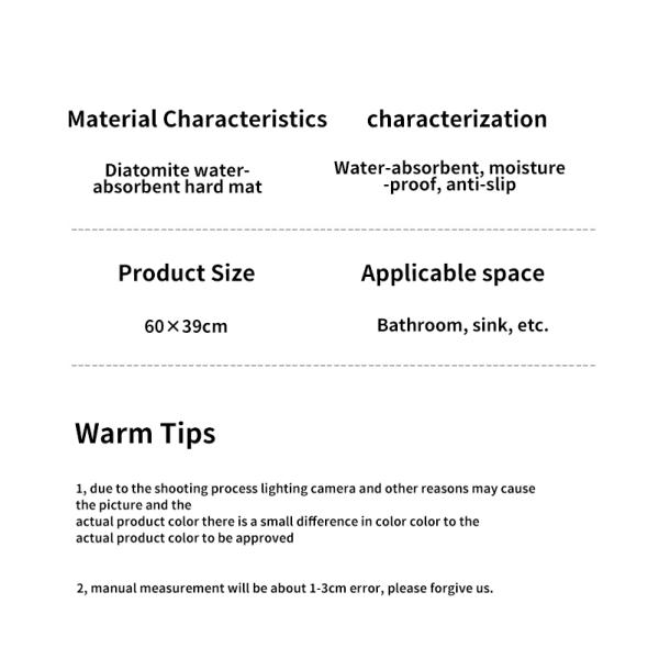 Классический стиль дизайна Диатомитовый земляной макет для ванной комнаты