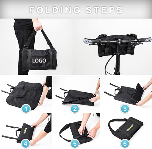 600D Oxford Electric Scooter Bag , Velvet Folding Bike Bag