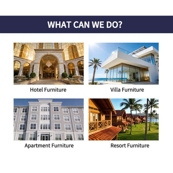 Modern Five-Star Hotel Bedroom Set Furniture Customized Hotel Project