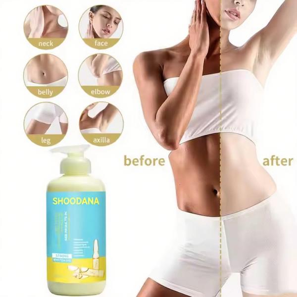 Fábrica OEM de Loción Corporal 500ml Vitamina C Ácido Frutal Blanqueador Loción Corporal AHA