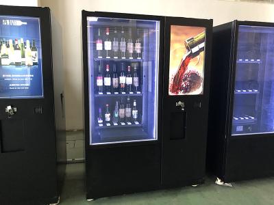 Máquina de venda automática da garrafa de vinho do pagamento do cartão de Bill da moeda da correia transportadora para o shopping do hotel