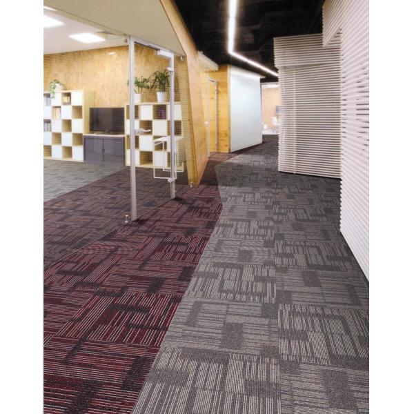 Commercial Office Nylon Carpet Tiles with PVC Backing Heavy Duty and Easy to Install