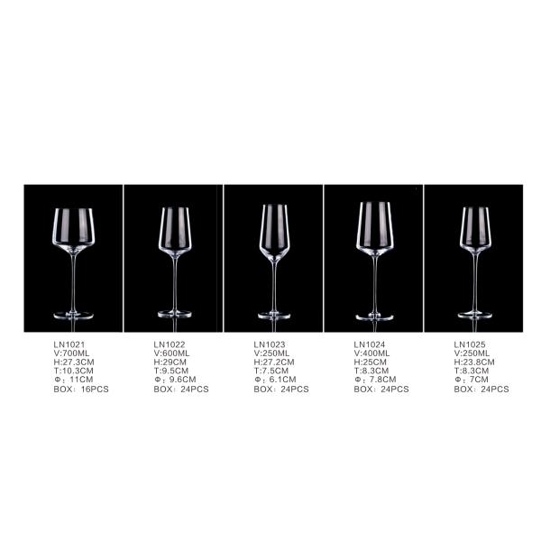 Hand Blown Lead Free Crystal Wine Glasses Burgundy Wine Glasses 700ml