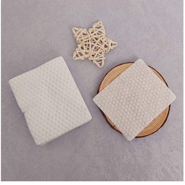 Custom Logo Premium Disposable Cotton White Facial Make-Up Remover Pads Soft Skin Care Cleaning OEM