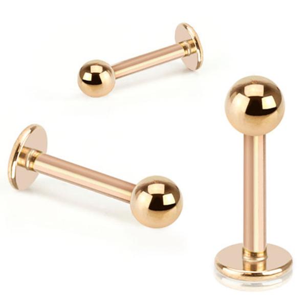 316L Surgical Steel Titanium Anodized Labret Lip Stud Ring Ear Tragus Stud Barbell Body Piercing Jewelry