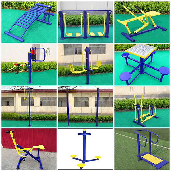 Земное установленное на открытом воздухе оборудование фитнеса для задворк Antifade Anticrack