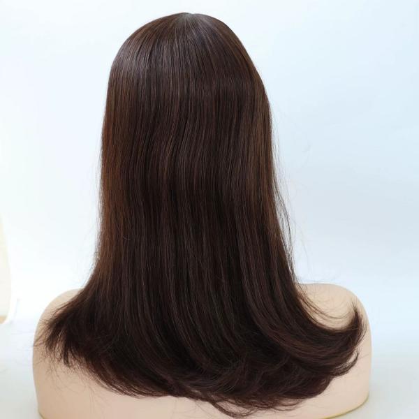 Cuticle Remy Hair Topper Full Injected Poly skin Best Quality Hair Top Piece Hairpieces for Women Wig Lady Toupee Topper