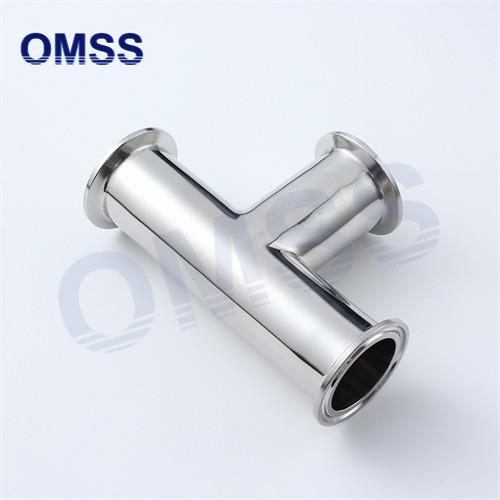 7MP Stainless Steel Sanitary Pipe Fittings Tri Clamp Equal Tee