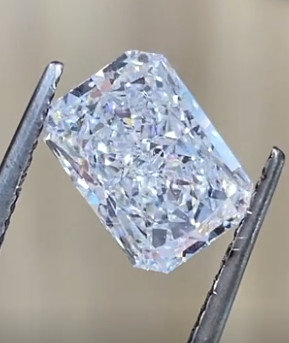 1ct Radiant Shape Lab Created White Colorless As Grown CVD Diamonds All Shapes Available IGI Certified