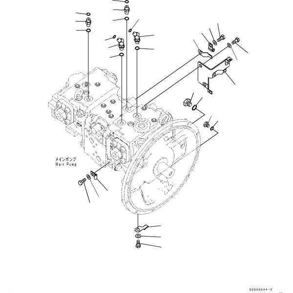 708-2L-00500 708-2L-00501 708-2L-00490 Для ВПЧ95 Экскаватор Гидравлический главный насос Komatsu PC200-8EO 200-8MO 200-8