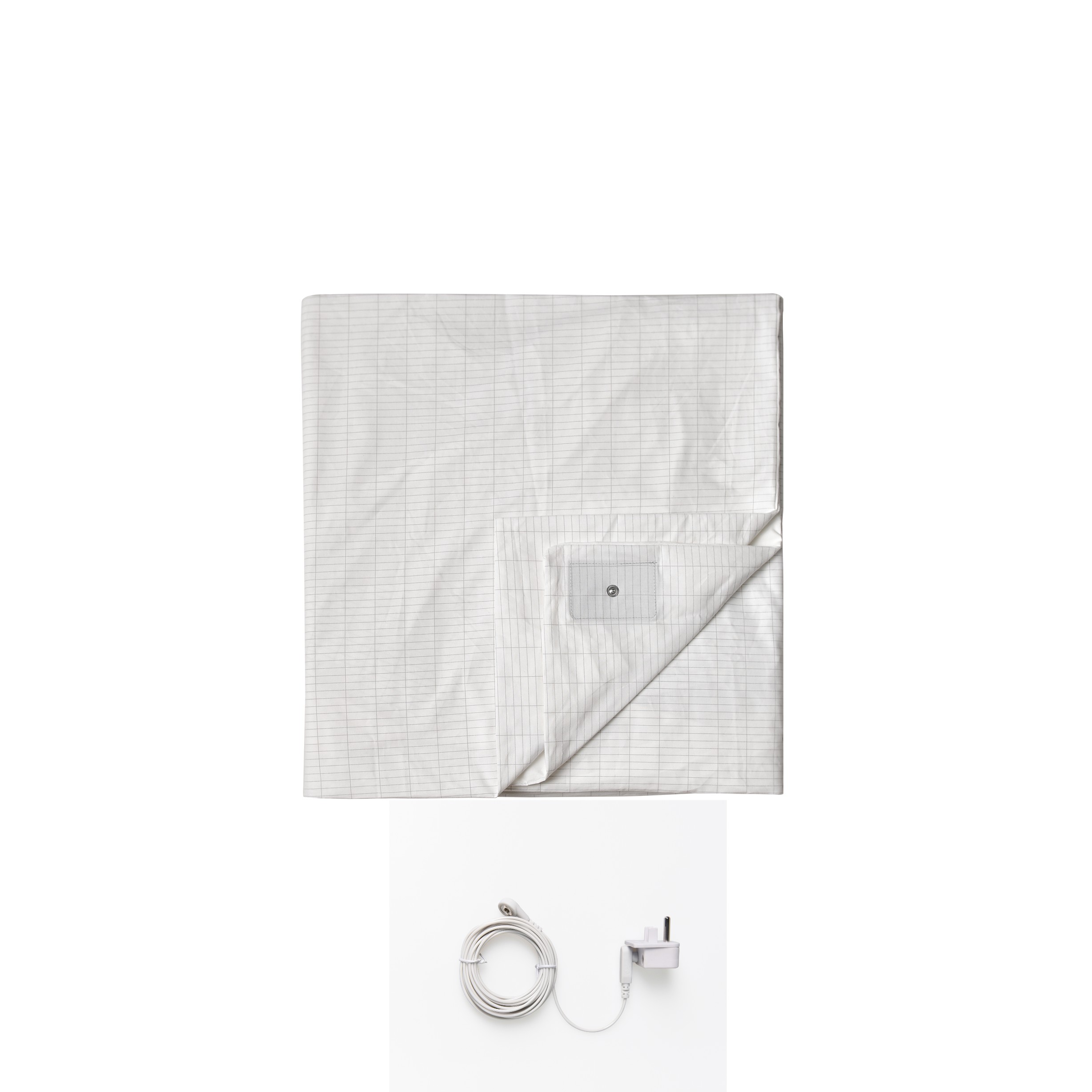 Healthy Grounding Fitted Bed Sheets Earthing with 38cm Bedskirt Earthing Sheets With Earth PU Cord Grounding Safe Adapter
