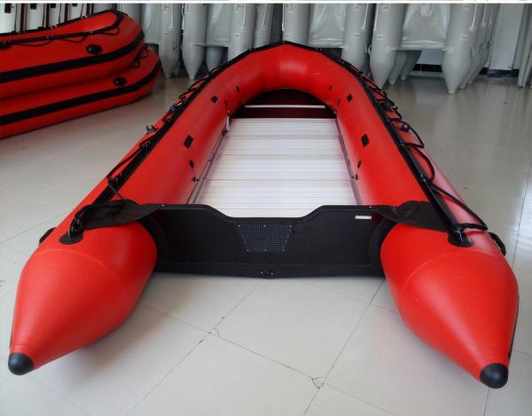 V Type Hypalon Tube Yachts Aluminum Floor Foldable Inflatable Boat For 10 Passengers