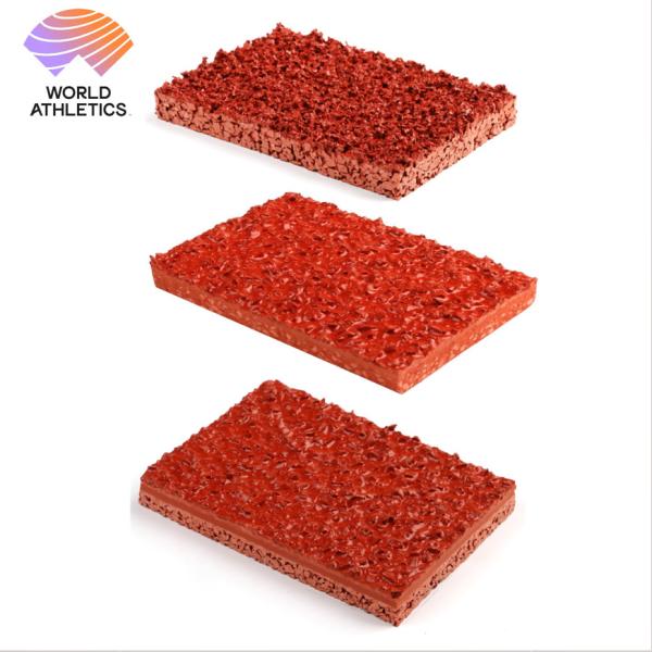 Surface de piste hybride en caoutchouc de polyuréthane pour toutes les conditions météorologiques avec des performances et une durabilité optimales