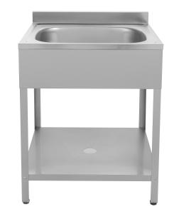 80cm Farmhouse Outdoor Stainless Steel Sink Stand One Bowl