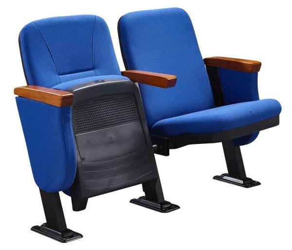 86CM Low Back Foldable Armrest Auditorium Theater Seating With Book Box