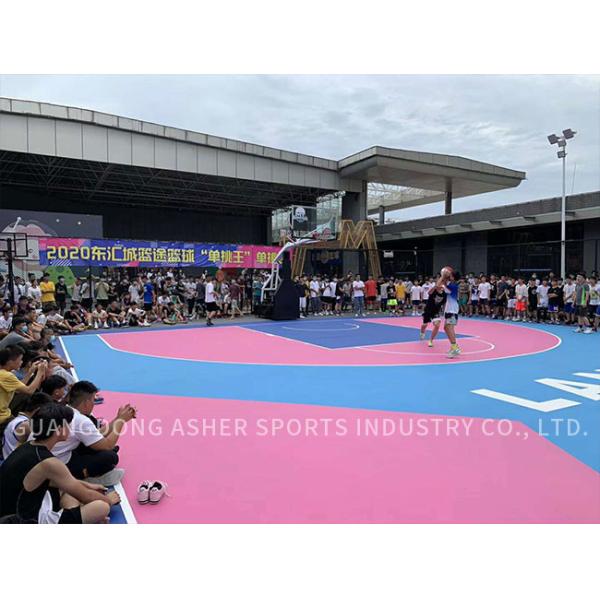 Сотрясите поглощая акриловый синтетический настил, анти- материал пола теннисного корта выскальзывания