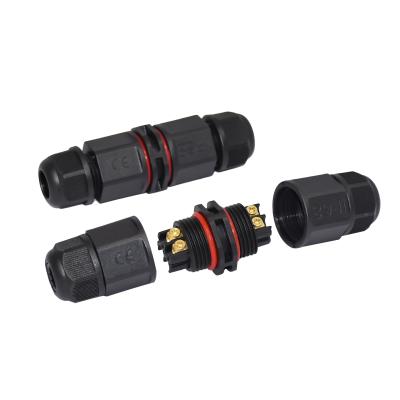 Tipo reto plástico fio exterior do parafuso de IP68 4 Pin Waterproof Connector Power Electrical