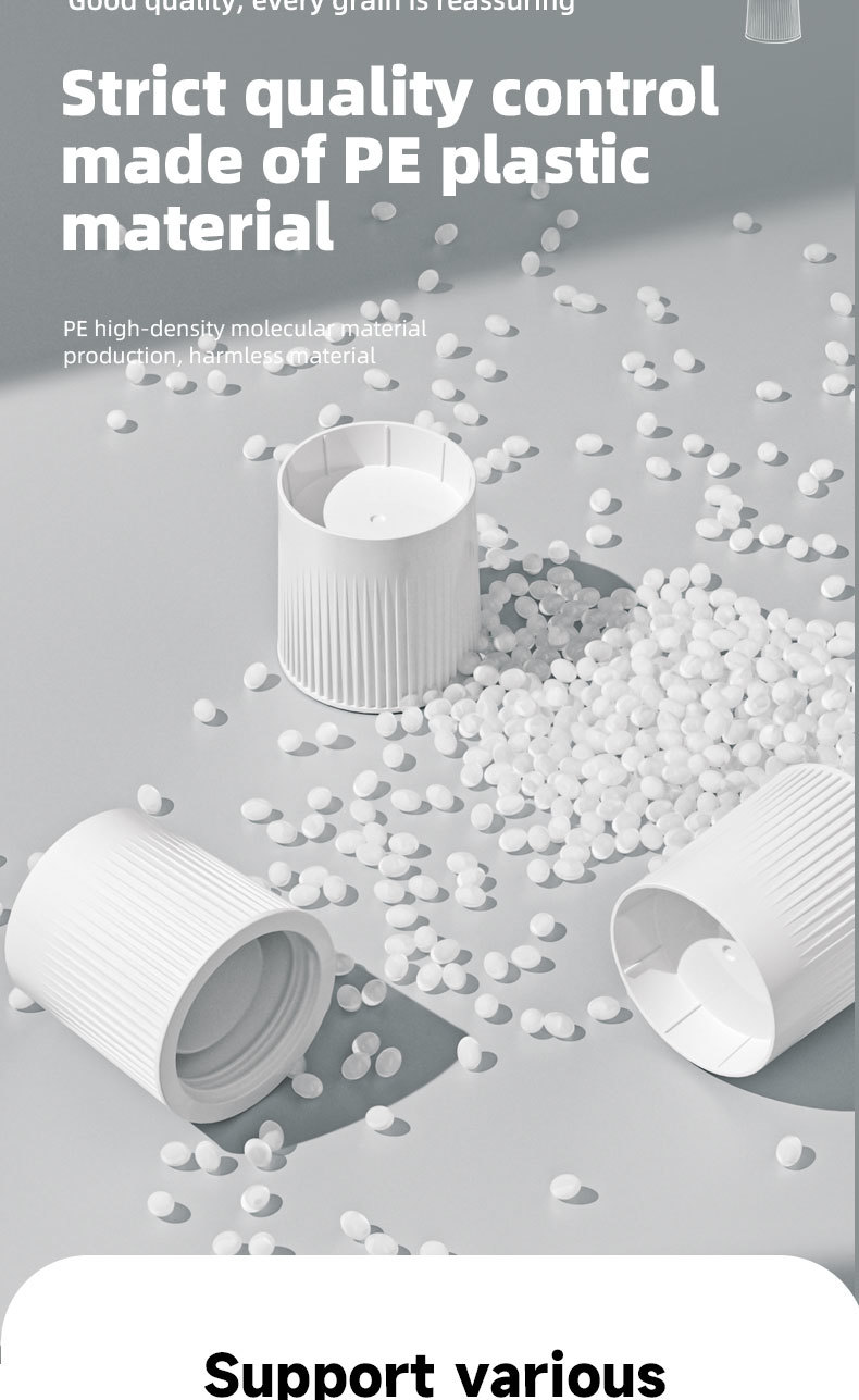 K2 Press on Water Powder Separation Cap PE Twist Top Powder Bottle Lid for Solid Drink & Energy Supplement