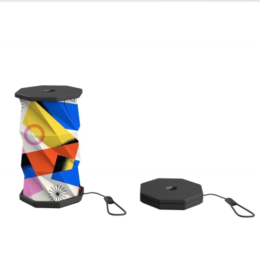 Art Rotating Recycled Paper Lamp Nightlight For Kids Bedroom 2700K