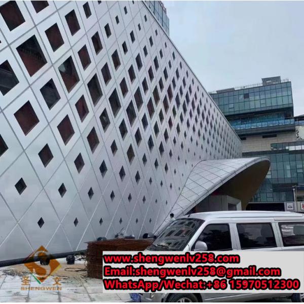 Custom Laser Cutting Carved Patterns Aluminum Solid Panel for Decorative Facade Materials
