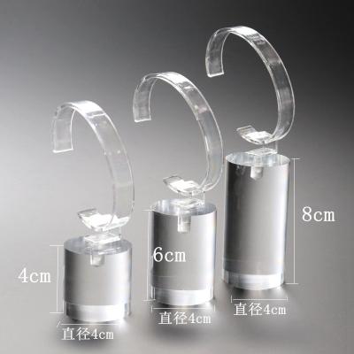 Wholesale Clear Round Acrylic Watch Display Stand for Smartwatches in Mall Showrooms and Desktop Use