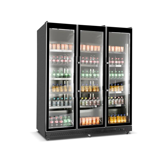Commercial Refrigerator  3 Door Supermarket Display Chiller Machine Beverage Chiller Factory Price Beverage Chiller