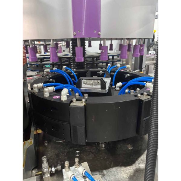 Fully Automatic Self-Adhesive Labeling Machine with Beckhoff PLC and 18 Labeling Stations in SUS304 Stainless Steel