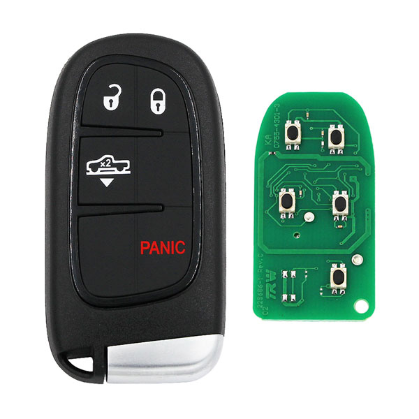 4 Buttons 433Mhz ID46 Chip GQ4-54T Smart Car Remote Key For Dodge Ram 1500 2500 3500 Auto Parts