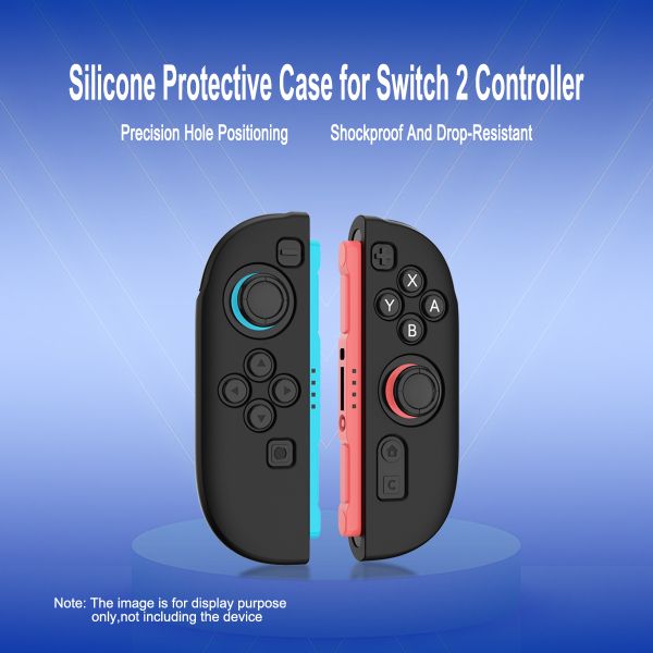 Full-Cover Anti-Slip Grip Case for Nintendo Switch 2 Joy-con Controller  with Side Protection Enhanced Fit & Comfort