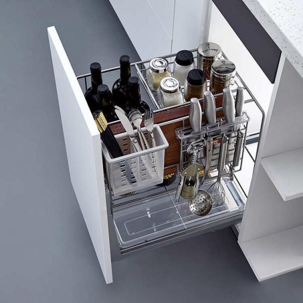 Estante de alambre de especias extraíble de usos múltiples para almacenamiento de cultivos de botellas de vino