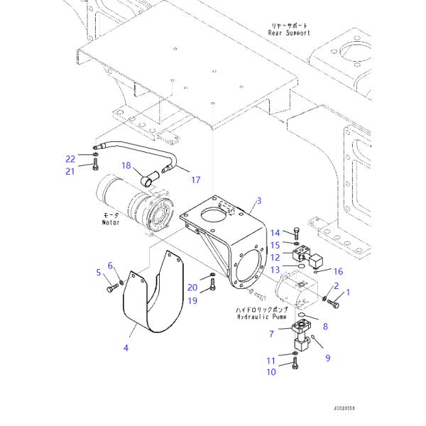 07000-F2021 07000F2021 O-Ring KOMATSU Diesel Generator Spare Parts For HD325-7