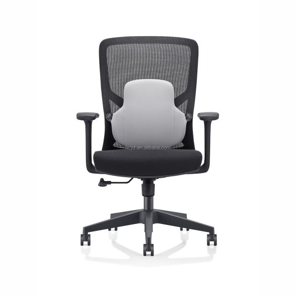Modern Ergonomic Black Office Chair with Lumbar Support and BIFMA Standard Certificate