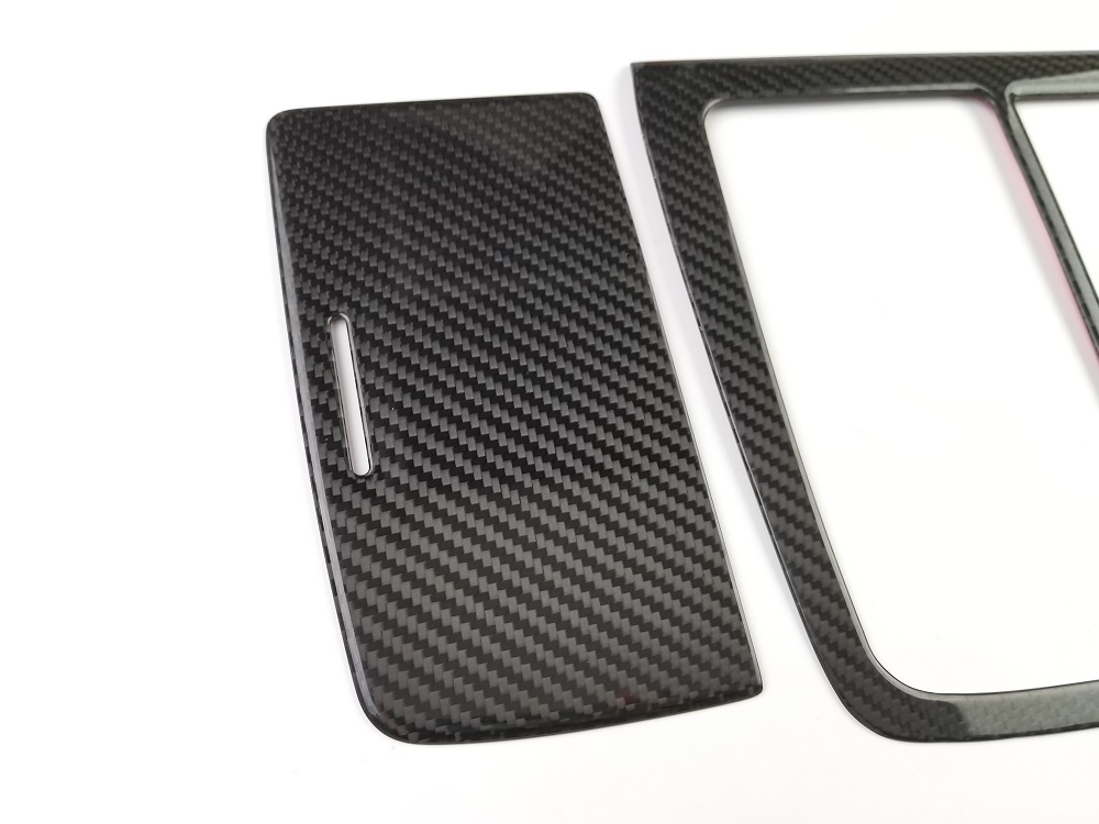 Carbon Fiber Dashboard Panel Gear Shift Frame Cup Storage Board for Toyota Alphard Crown Vellfire 30 MPV Interior Accessories
