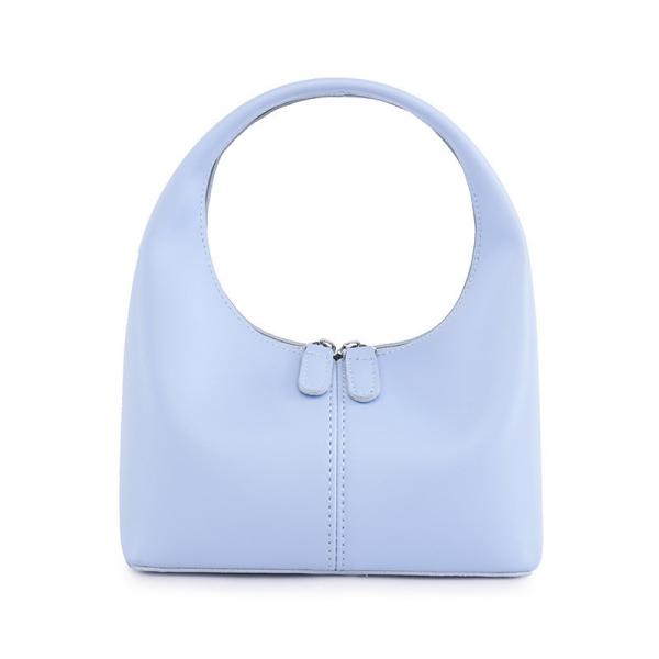 Horizontal Square Classic Candy Color PU Leather Hobo Bag for Women's Chic Style