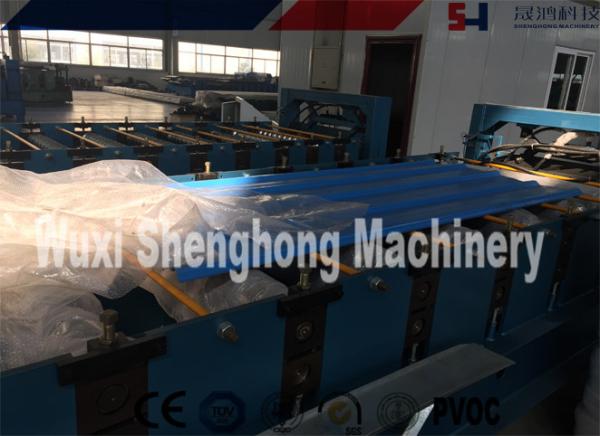 380V 50Hz Roof Roll Forming Machine , Corrugated Metal Deck Roof Tile Making Machine