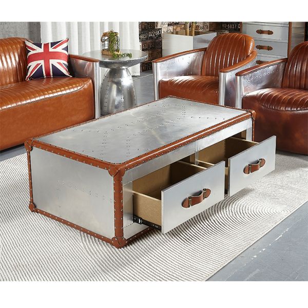 Nidea #306 Designer Vintage Industrial Retro Aviator Vintage Trunk Cabinet  Lounge Personalization Pub Club Studio Furniture Luxury