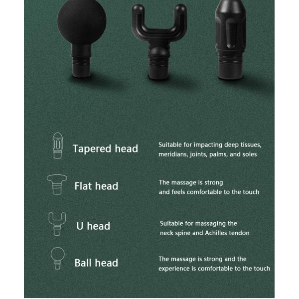 Портативный электрический массажный пистолет для фасции, релаксация мышц, зарядка через USB