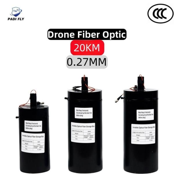 Module de date de l'image en fibre optique ultra-fibre large portée 20 km 0,27 mm Anti-interférence professionnelle Fpv Fibre optique