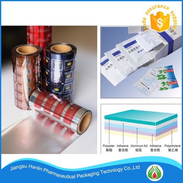 PET/AL/PE bag film for packaging machine aluminum foil laminated sachet roll film