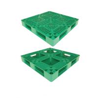 Palettes en plastique empilables d'entrepôt de vert en plastique résistant de palette de GV de la CE