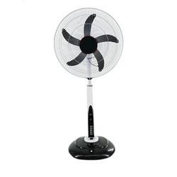 Household 12V DC Fan 16 Inch Rechargeable Stand Fan With LED Light And Charging Battery
